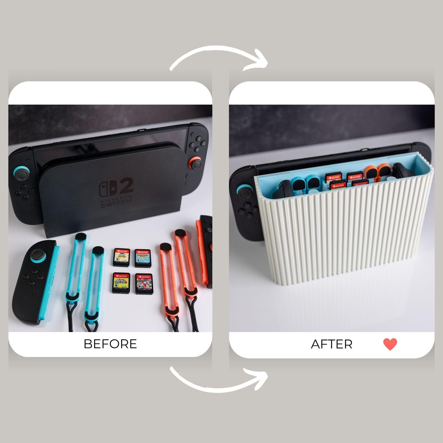 Modern Nintendo Switch 2 Dock (Organizer)